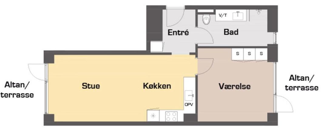 Appartement Great 1-Bed Wbalcony By Odense Harbour Extérieur photo